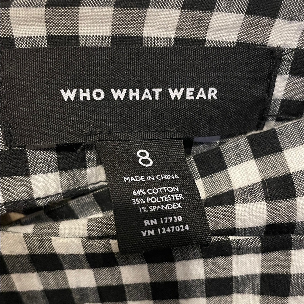 Who What Wear brand Checkered Skirt - Picture 2 of 7